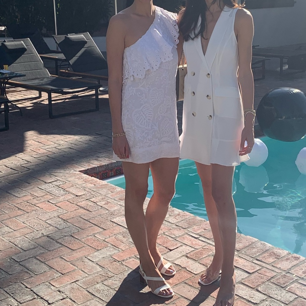 Farm Rio One Shoulder Eyelet Mini Dress 🍍 - Picture 4 of 6